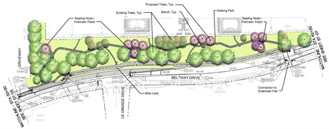Beltway Drive Bike Lanes south of Addison Grove.jpg