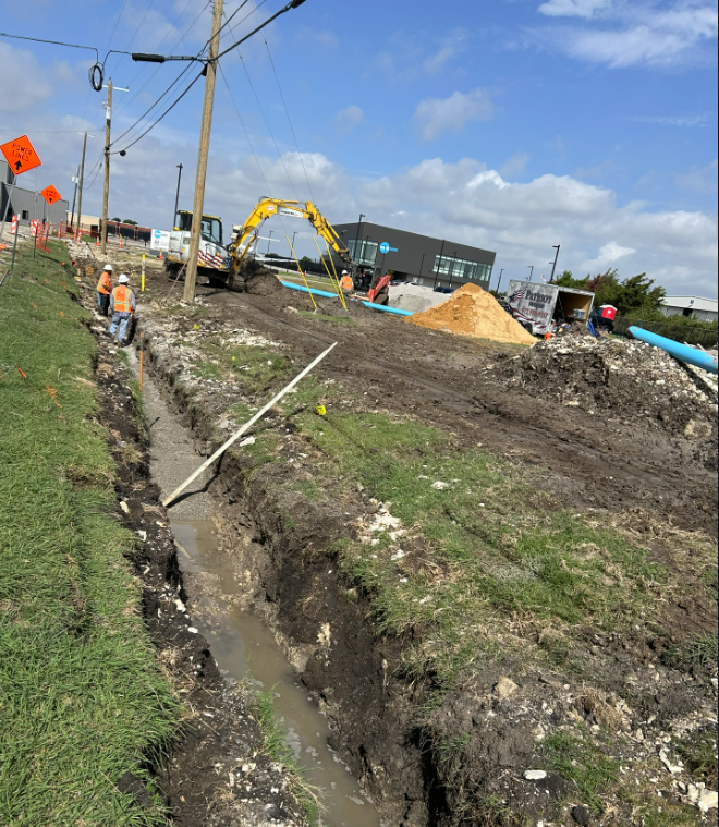 Jimmy Doolittle reconstruction new water line installation