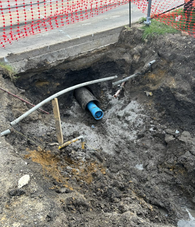 Jimmy Doolittle reconstruction new water line installation