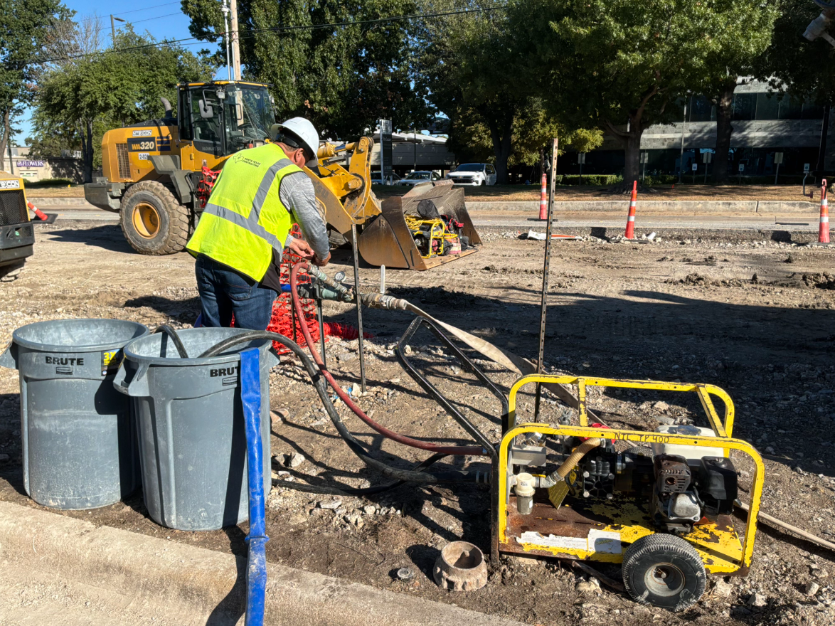 Keller Springs water line and paving work.