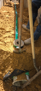 Keller Springs water and sanitary sewer main installation.