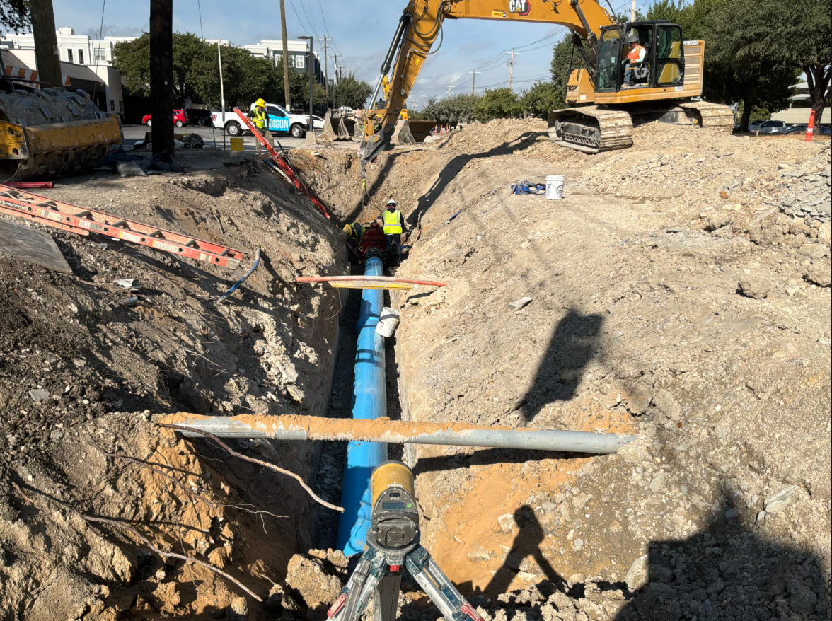 Keller Springs water line and paving work.